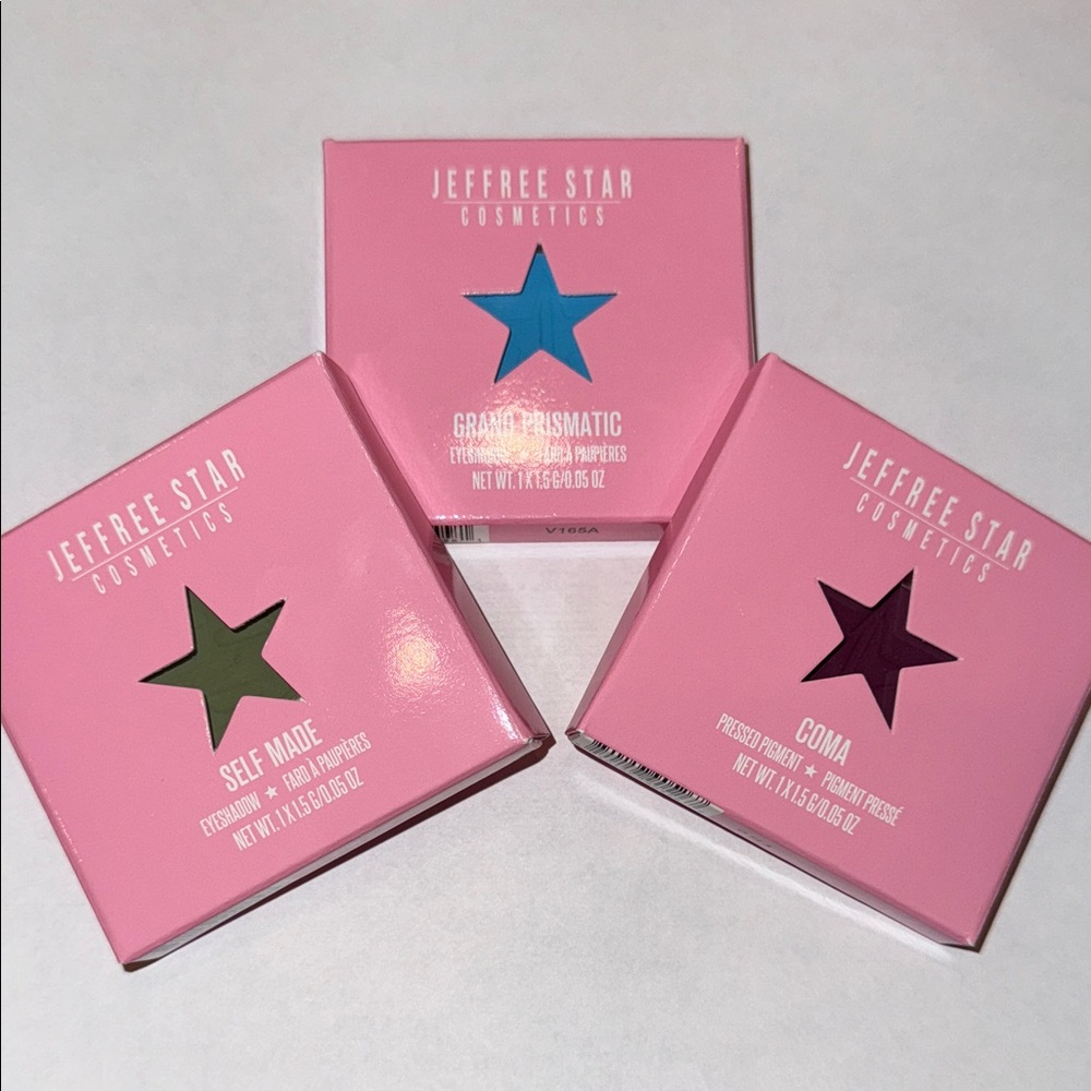 NEW & RARE Discontinued Jeffree Star Eyeshadows Coma, Self-Made, Grand Prismatic